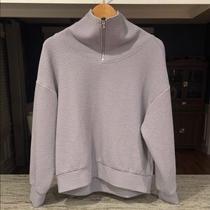 CALIA Women's Lavender Half-Zip Sweater